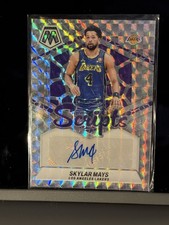 2023-24 Mosaic Scripts Skylar Mays Silver Mosaic #MS-MAY