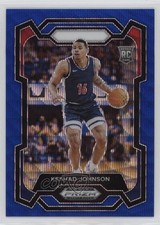 2024-25 Panini Prizm Draft Picks Blue Wave Prizm 227/249 Keshad Johnson #66 6o3