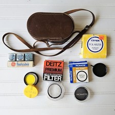 Vintage Film Camera Lens Filter Accessory Lot Tiffin Kodak Deitz Promaster