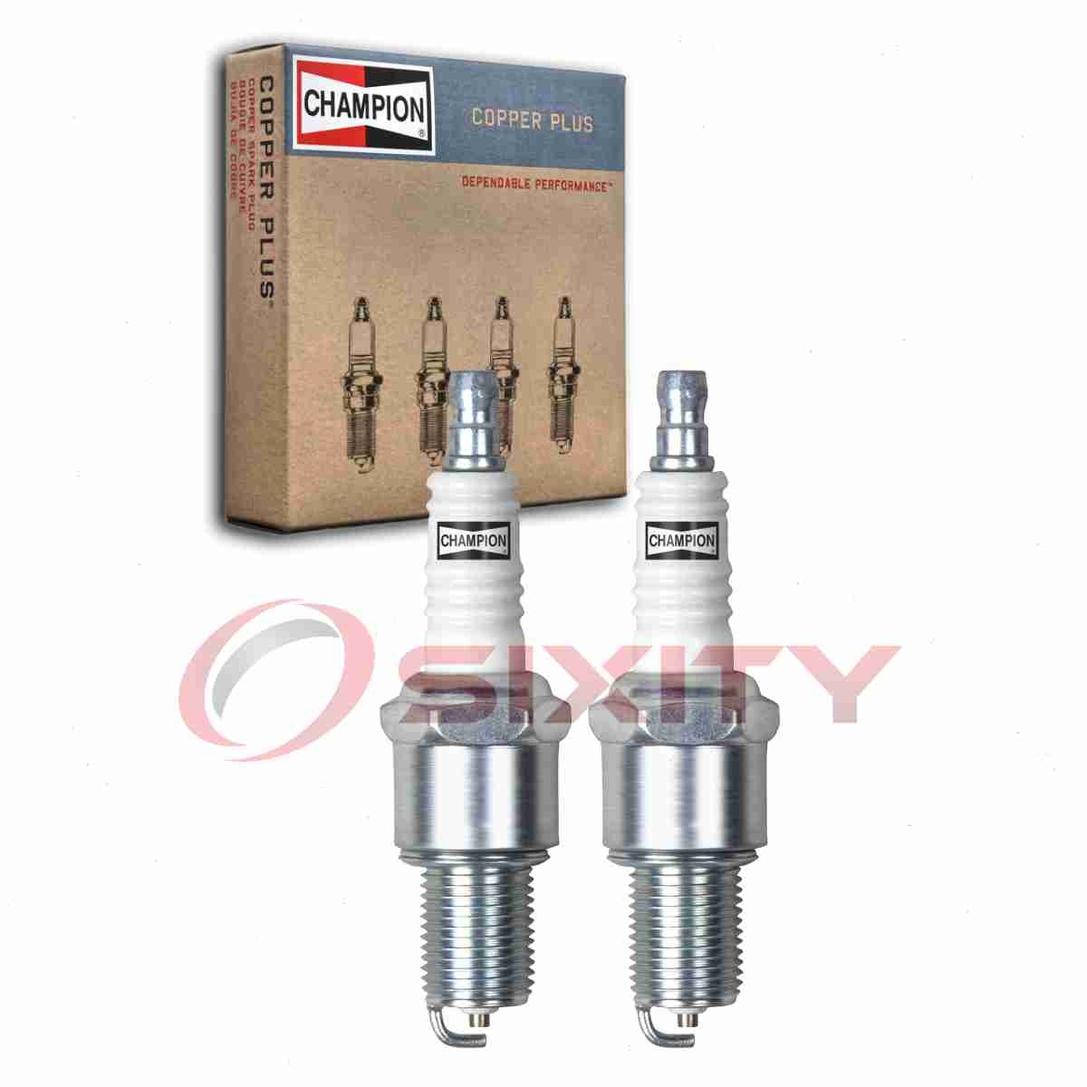 2 pc Champion Copper Plus Spark Plugs for 1968-1972 NSU Sport Bertone 0.6L vg