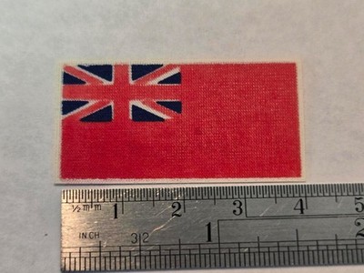 Model ship Fittings Parts Mantua Red Ensign Flag 40mm x 22mm- 2 Sided