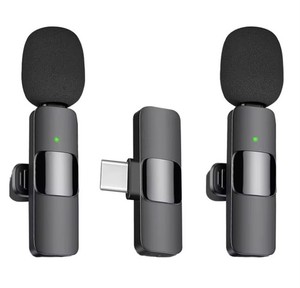 Dual Micro Wireless Tie K9 USB-C Pour iPhone Android TikTok Vidéo VLOG