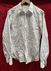 Mens Beige & White Shirt Size L SW149
