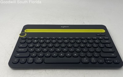 Logitech K480 Black Bluetooth Wireless Multi-Device Keyboard Not Tested
