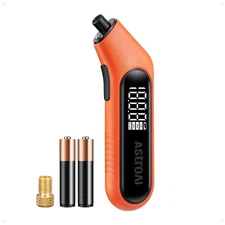 AstroAI Tire Pressure Gauge Digital 3-300PSI Large Screen with Orange 