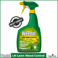 Weedol Lawn Weed Killer Gun 1L Non Clopyralid Treats Common Weeds On Lawns 8.99 per litre