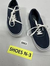 Mens Vans Laceup Sneakers 8 Navy Canvas