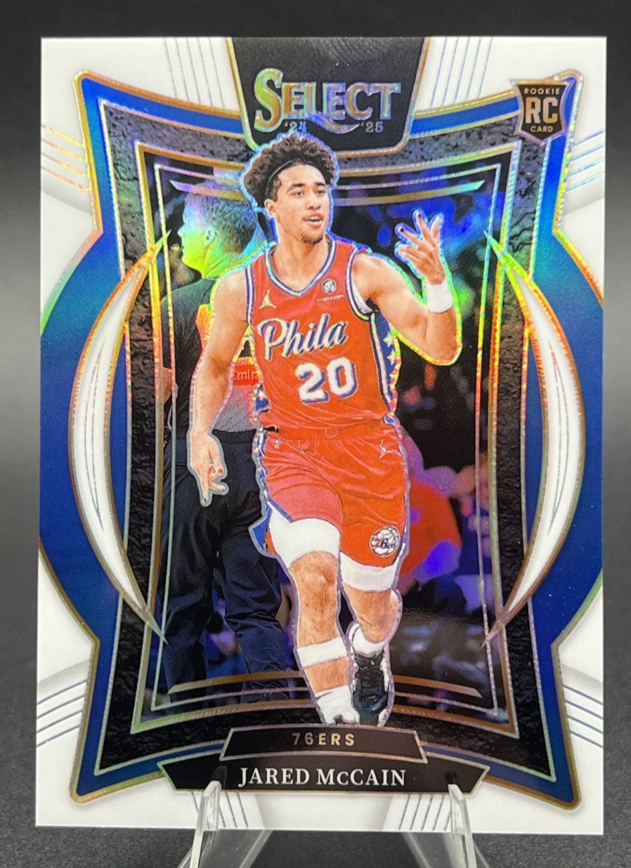 2024-25 Panini Select Jared Mccain #82 Concourse White Prizm Rookie RC /149