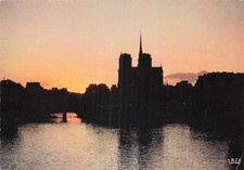 75 PARIS SILHOUETTE OF OUR LADY AT TWILIGHT