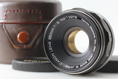 [Near MINT / Case] Canon 35mm f/2 MF Lens LTM L39 Leica Screw Mount Lens JAPAN