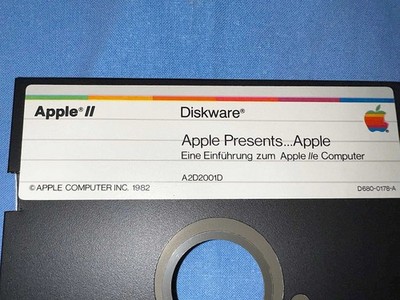 Apple Computer Presents...5,25'' Diskware 1982 Informatik Spiele Computer Museum