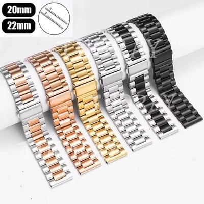 Metall Armband für Amazfit Bip Lite GTS 2e 2 3 4 mini GTR 4 3 Edelstahl 20-22mm