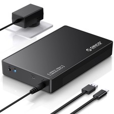 ORICO USB 3.0 External Hard Drive Enclosure for 3.5/2.5 Inch Black