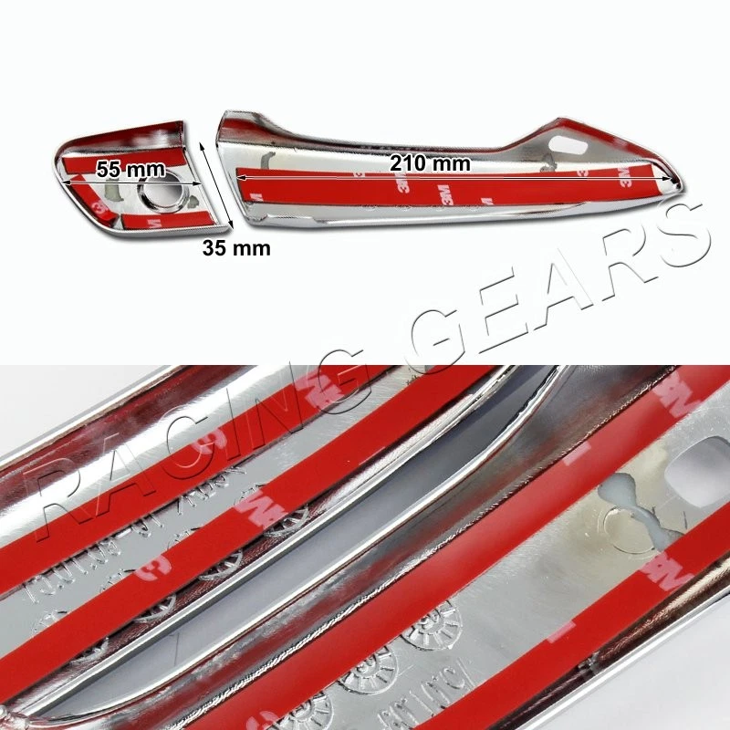 PARA LEXUS IS250 IS350 GS350 ES350 TAPA DE MANIJA DE PUERTA CROMADA CON ORIFICIO DE LLAVE INTELIGENTE Foto 2 de 2