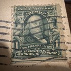 Rare Benjamin Franklin 1902 One Cent Stamp Green — photo 5