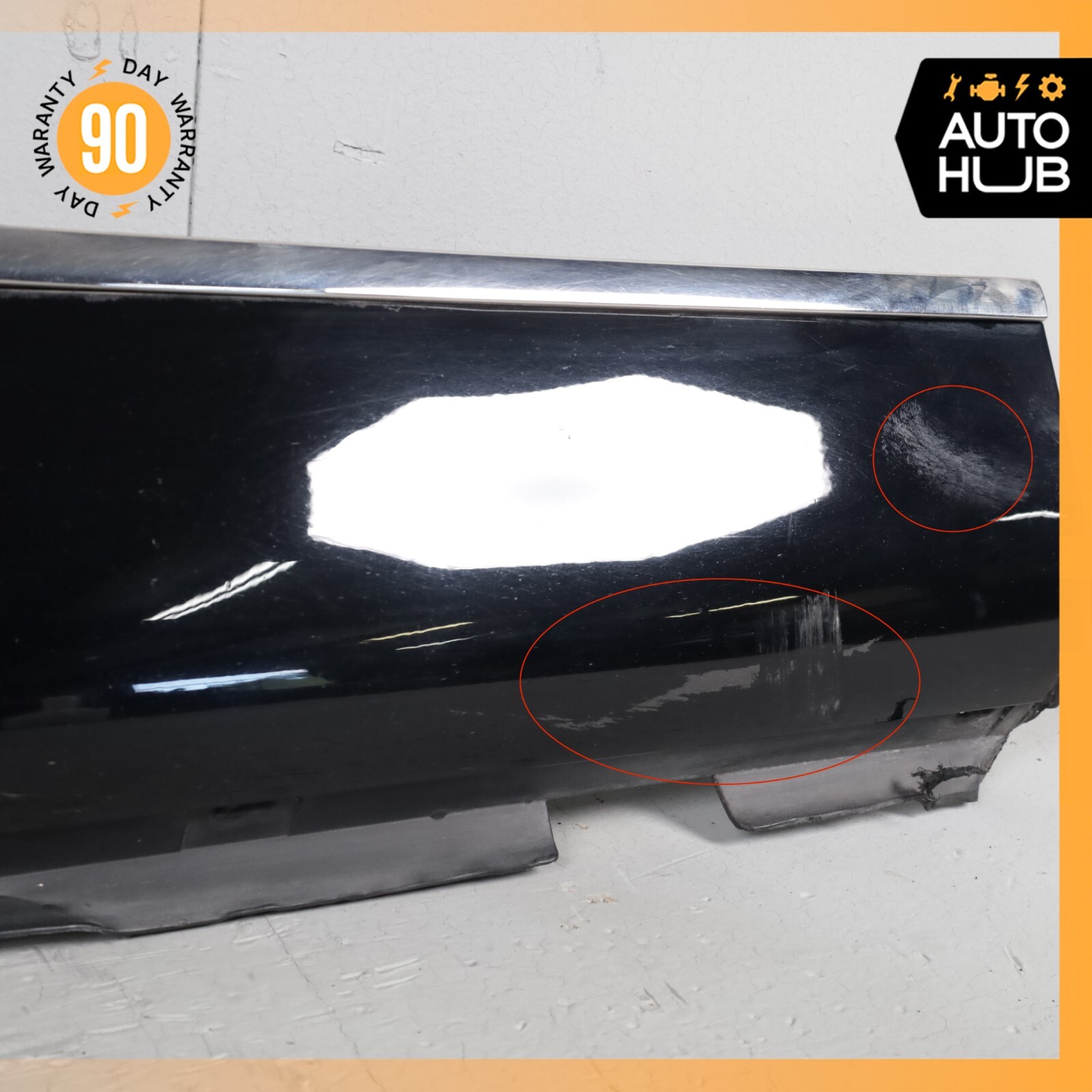 07-11 Bentley Continental GTC Speed Left Side Skirt Rocker Panel Black OEM 46k