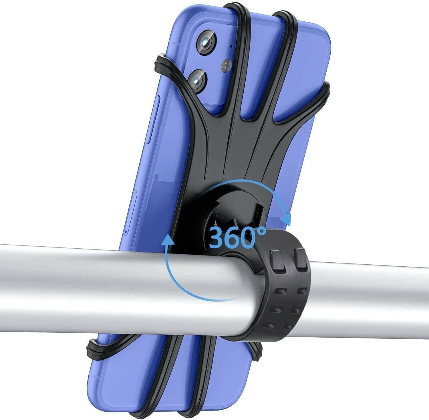 Phone Mount Holder for Bicycle Bike Motorcycle Detachable 360° Rotation
