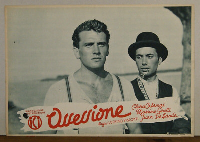 fotobusta film OSSESSIONE L.Visconti Massimo Girotti Elio Marcuzzo 1943 #15