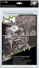 Ultra Pro x10 Ultra-Clear Current Size Comic Preservers Holds up to 7" x 10"