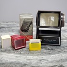 GAF Pana-Vue Zoom Deluxe Lighted Table Top& Micoette Vue Pocket 2x2 Slide Viewer