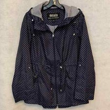 Parka In A Pocket Blue With White Polka Dots Women's Size S
