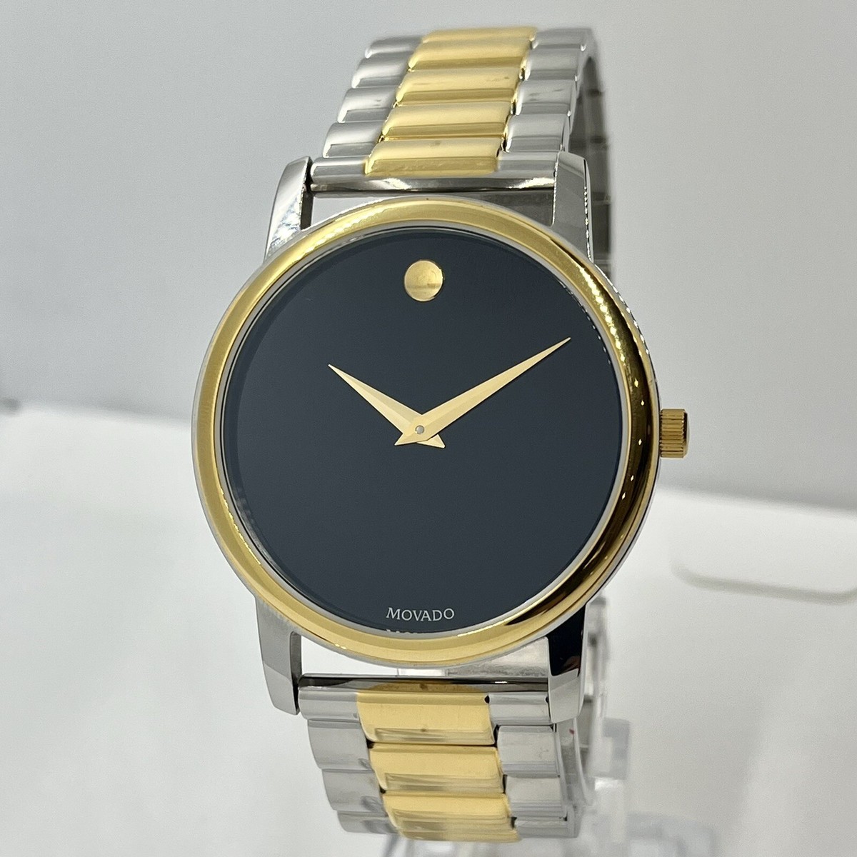 Movado Men's Museum Classic Two Tone Sapphire Crystal 39mm Steel