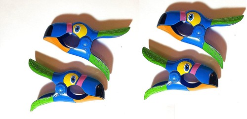 Paquete de 2 clips de toalla de playa estilo tucán azul - Imagen 3 de 4