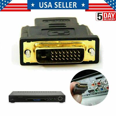 DVI-D 24+1 Pin male Adapter Monitor Cable Connector Converter