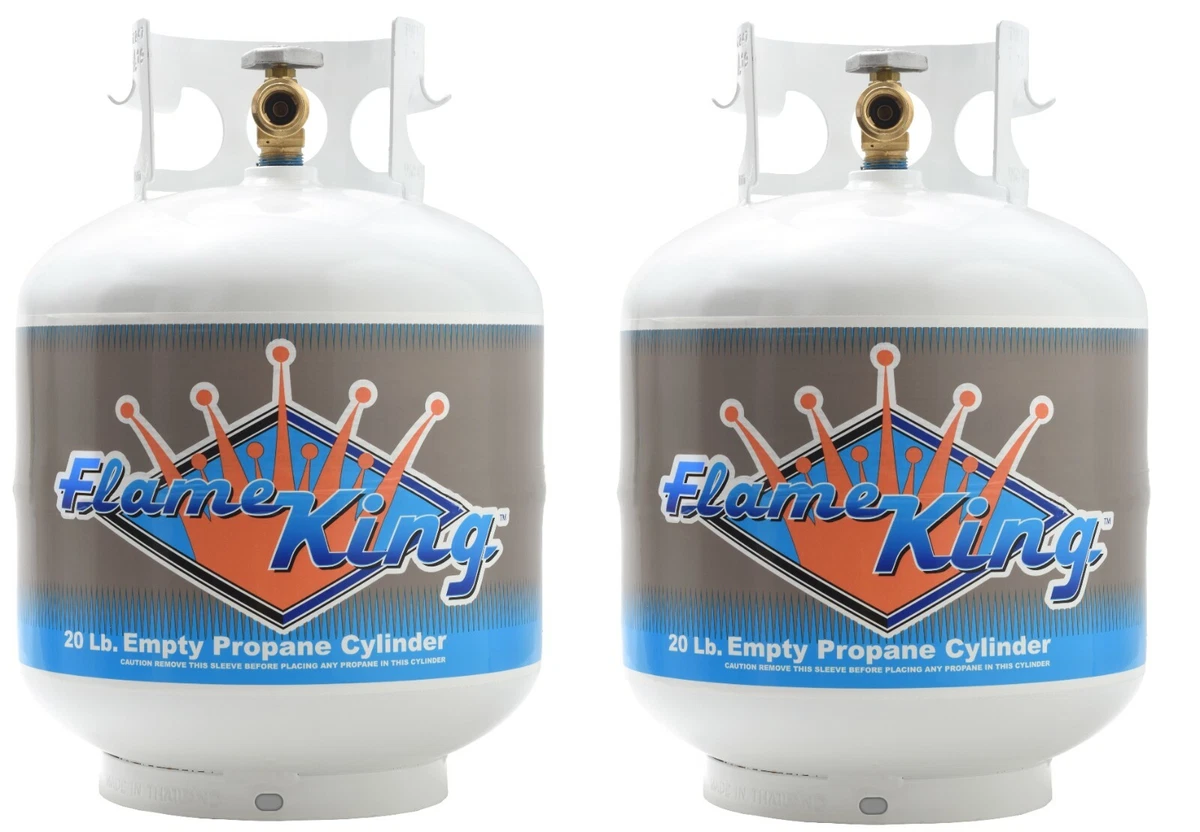 Flame King Max, Empty Steel Propane Cylinder With OPD Valve, 44 OFF