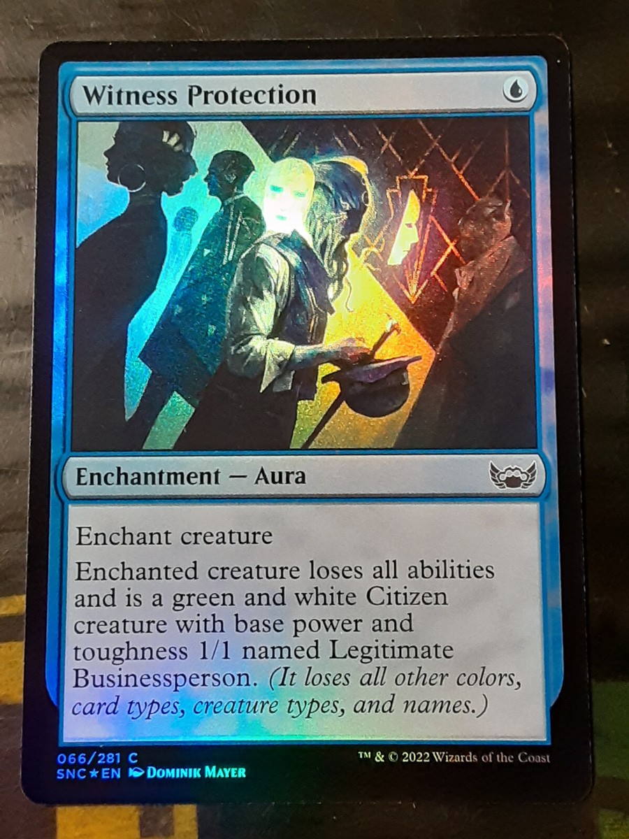 MTG Foil 寄付 / Donate Witness Protection FOIL , Streets of New Capenna , Near Mint