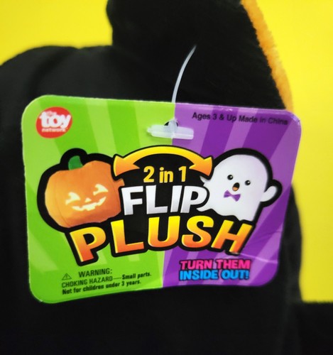 The Toy Network 2 in 1 Halloween WItch & Black Cat Flip 8" Plush - Picture 3 of 3