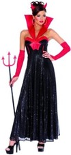 5pc Franco Hollywood Devil Horn Succubus Dress Halloween Costume Women L 12-14