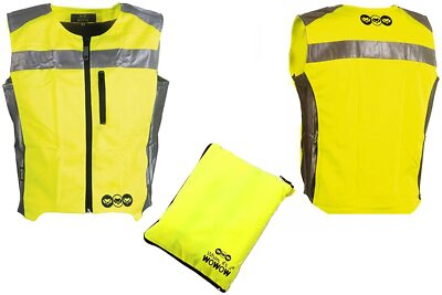 Hi Viz 3M reflektierende strapazierfähige Motorrad Fahrrad Weste Weste Jacke XXXL