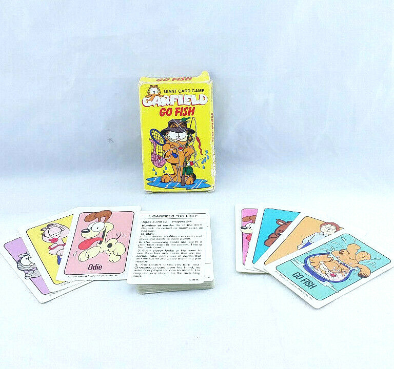 Vintage GO FISH Card Game 1978 GARFIELD Bicycle JUMBO Cards