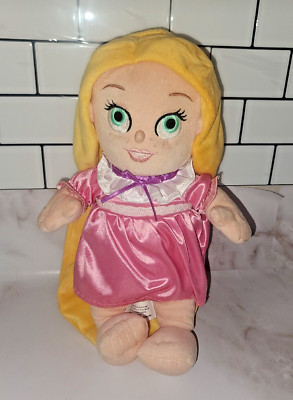 Disney Parks Baby Princess Rapunzel 12'' Plush Doll Tangled Stuffed No Blanket