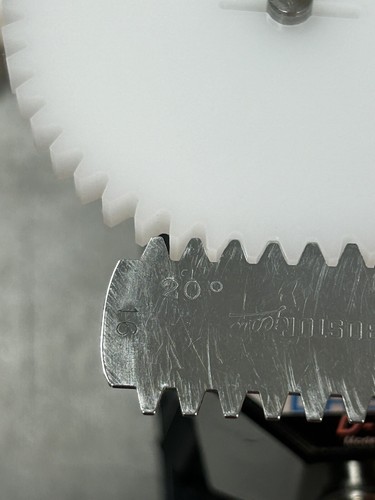 QTY 1 INGRANAGGIO SPERONATO DELRIN 16 PASSO 48 DENTI FORO 1/4” .265” FACCIA 20 GRADI P.A. - Foto 8 di 16