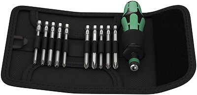 Wera 059299 Kraftform Kompakt 41 Rapidaptor 11-teiliges Schraubendreher-Set