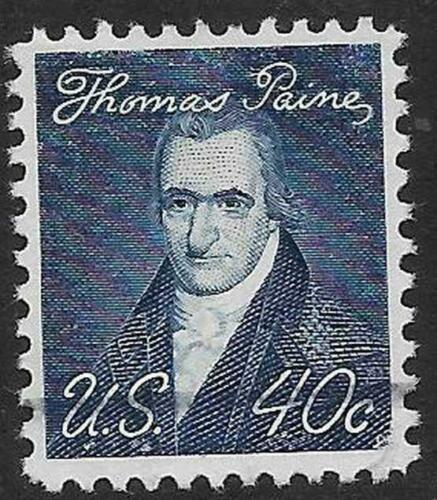Scott #1292 US-Briefmarke 1968 40c Thomas Paine gebraucht prominente Amerikaner - Bild 1 von 1