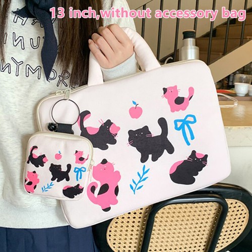 Cute Laptop Sleeve Bag 11 13inch Notebook Pouch For Macbook HP Acer Handbag - Afbeelding 21 van 24