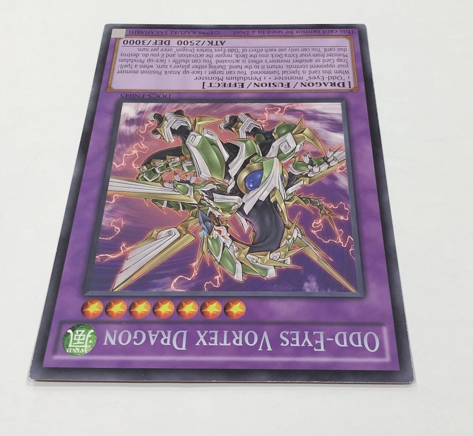 YUGIOH Jumbo Oversized Promo Card ODD-EYES VORTEX DRAGON DOCS-EN045 YU-GI-OH! - Image 3 of 4