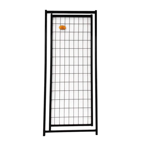 Dog Kennel Gate Panel 22.5 X 57.75 Inch Latch Pet Entrance Exit Galvanized Steel - Picture 2 of 5
