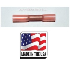  500 RED 3M HEAT SHRINK BUTT WIRE 22-18 GA CRIMP CONNECTOR ELECTRIC TERMINAL