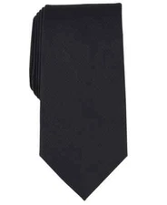 MICHAEL KORS Black Royal Solid Silk Blend Neck Tie NEW
