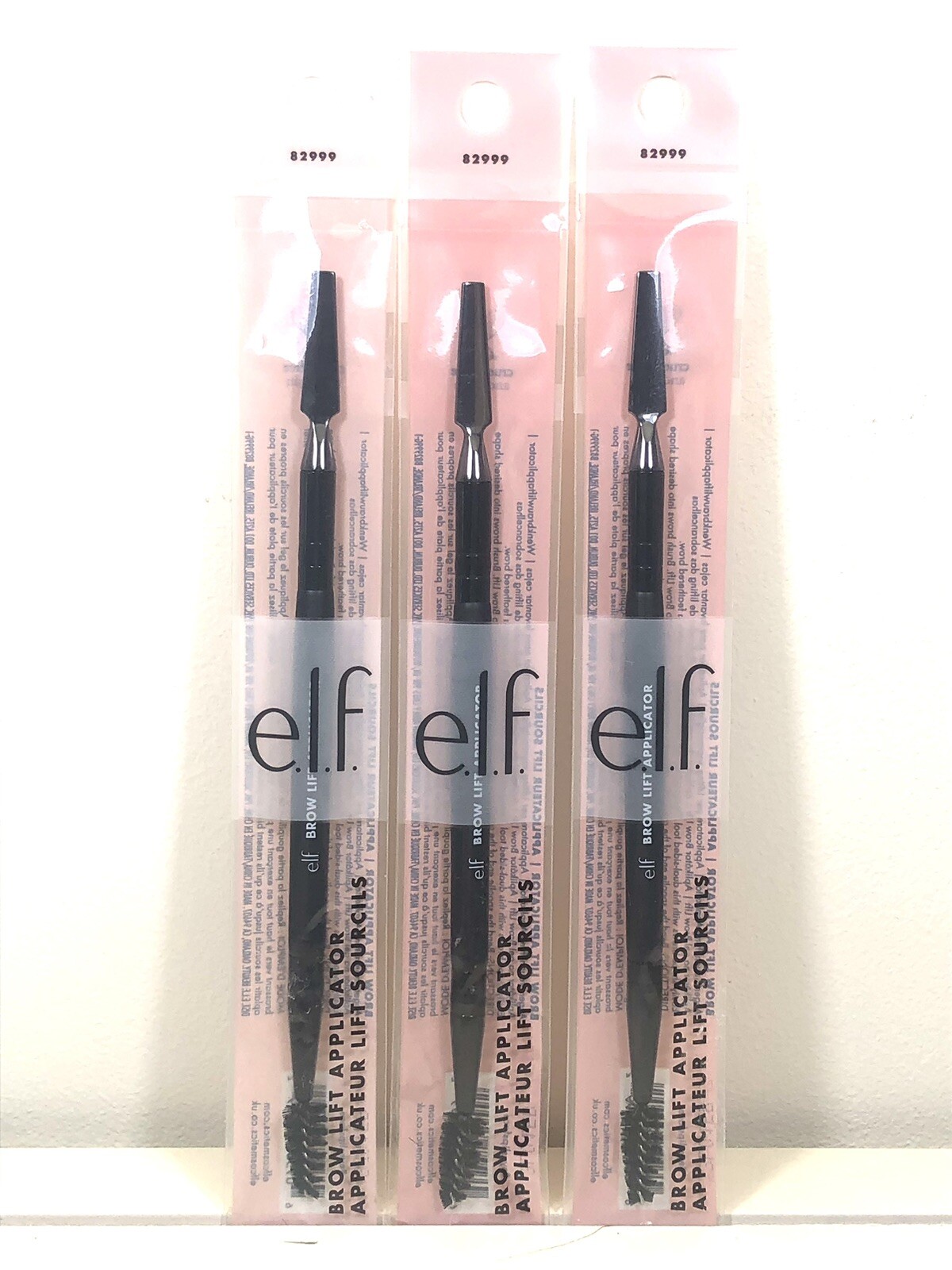 .l.f Brow Lift Applicator Duel Ended w/ Spoolie & Flat End  (LOT OF 3) BRAND NEW