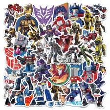 50Pcs Transformers Autobot Stickers, Waterproof DIY Decals for Notebook, Laptop