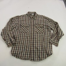 Carhartt Shirt Mens Large Long Sleeve Plaid Button Front Outdoor Vintage