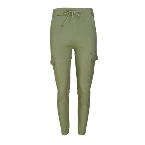 Ladies Womens Combat Trousers Stretch Cargo Elasticated Joggers Leggings NEW - Picture 46 of 50