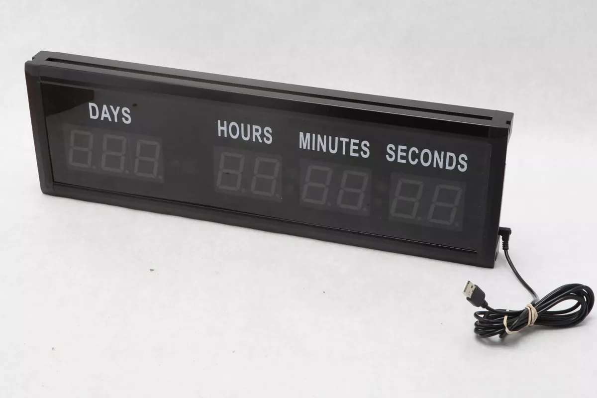 EYOU 1.8INCH LED Countdown Timer Count Clock Stopwatch Remote Home