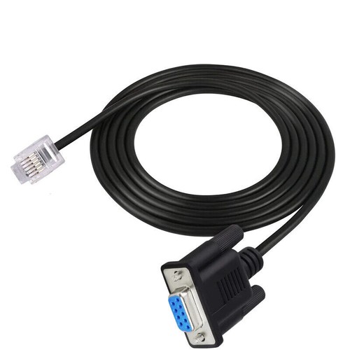 Cable de consola serie de red LAN DB9 a RJ11 RJ12 6P6C 1,8 m - Imagen 2 de 6