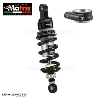HONDA VFR 800Fi 1999-2001 Amortisseur MATRIS MH225.1KDID-N Noir Arrière - Photo 1/4
